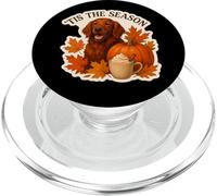 Tis The Season Irish Setter Dog Fall Autumn Pumpkin Spice PopSockets PopGrip for MagSafe
