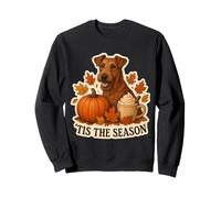 Tis The Season Irish Terrier Dog Fall Autumn Pumpkin Spice Sweatshirt