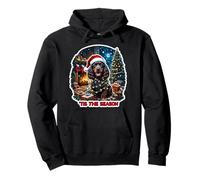 Tis The Season Irish Water Spaniel Dog Christmas Mom Dad Fun Pullover Hoodie