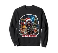 Tis The Season Irish Water Spaniel Dog Christmas Mom Dad Fun Sweatshirt