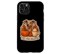 Tis The Season Italian Greyhound Dog Fall Autumn Pumpkin Pup Case for iPhone 11 Pro