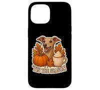 Tis The Season Italian Greyhound Dog Fall Autumn Pumpkin Pup Case for iPhone 15