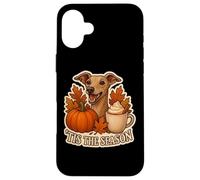 Tis The Season Italian Greyhound Dog Fall Autumn Pumpkin Pup Case for iPhone 16 Plus