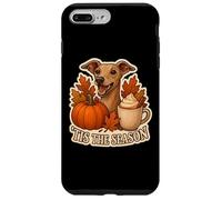 Tis The Season Italian Greyhound Dog Fall Autumn Pumpkin Pup Case for iPhone 7 Plus/8 Plus