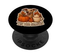 Tis The Season Italian Greyhound Dog Fall Autumn Pumpkin Pup PopSockets Adhesive PopGrip