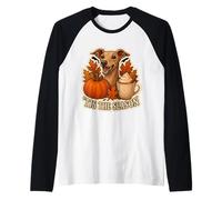 Tis The Season Italian Greyhound Dog Fall Autumn Pumpkin Pup Raglan Baseball Tee