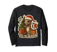Tis The Season Italian Greyhound Dog Merry Christmas Tree Long Sleeve T-Shirt