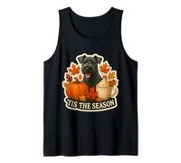 Tis The Season Kerry Blue Terrier Dog Fall Autumn Pumpkin Tank Top