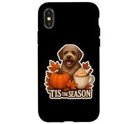 Tis The Season Lagotto Romagnolo Dog Fall Autumn Pumpkin Cup Case for iPhone X/XS