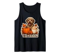 Tis The Season Lagotto Romagnolo Dog Fall Autumn Pumpkin Cup Tank Top