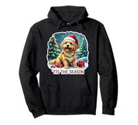 Tis The Season Lhasa Apso Dog Merry Christmas Mom Dad Xmas Pullover Hoodie