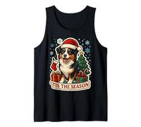Tis The Season Miniature American Shepherd Dog Christmas Fun Tank Top