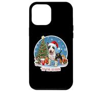 Tis The Season Miniature Bull Terrier Dog Merry Christmas Case for iPhone 12 Pro Max
