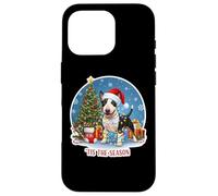Tis The Season Miniature Bull Terrier Dog Merry Christmas Case for iPhone 16 Pro