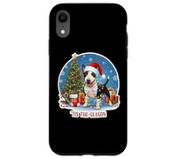 Tis The Season Miniature Bull Terrier Dog Merry Christmas Case for iPhone XR