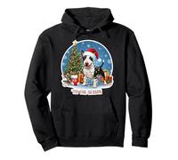 Tis The Season Miniature Bull Terrier Dog Merry Christmas Pullover Hoodie