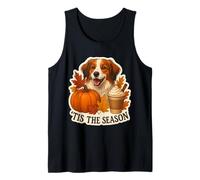 Tis The Season Nederlandse Kooikerhondje Dog Fall Autumn Cup Tank Top