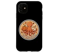 Tis The Season Octopus Fall Autumn Pumpkin Spice Cup Vintage Case for iPhone 11
