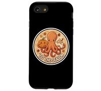 Tis The Season Octopus Fall Autumn Pumpkin Spice Cup Vintage Case for iPhone SE (2020) / 7/8