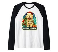 Tis The Season Old English Sheepdog Dog Merry Christmas Xmas Raglan Baseball Tee