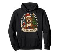 Tis The Season Pit Bull Dog Christmas Mom Dad Owner Festive Pullover Hoodie