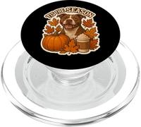 Tis The Season Pit Bull Dog Fall Autumn Pumpkin Spice Latte PopSockets PopGrip for MagSafe