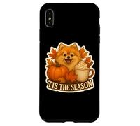 Tis The Season Pomeranian Dog Fall Autumn Pumpkin Spice Cute Case for iPhone XS Max