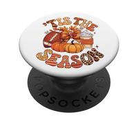 Tis The Season Pumpkin Autumn Fall Y'all Leaves Thanksgiving PopSockets Adhesive PopGrip