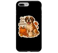 Tis The Season Saint Bernard Dog Fall Autumn Pumpkin Spice Case for iPhone 7 Plus/8 Plus