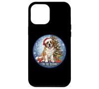 Tis The Season Saint Bernard Dog Merry Christmas Holiday Fun Case for iPhone 12 Pro Max