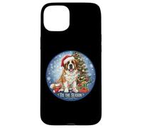Tis The Season Saint Bernard Dog Merry Christmas Holiday Fun Case for iPhone 15 Plus