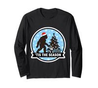 Tis The Season Sasquatch Big-Foot Christmas Big Foot Shadow Long Sleeve T-Shirt