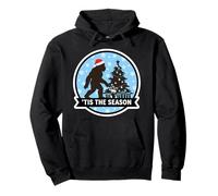 Tis The Season Sasquatch Big-foot Christmas Big Foot Shadow Pullover Hoodie