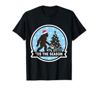 Tis The Season Sasquatch Big-Foot Christmas Big Foot Shadow T-Shirt