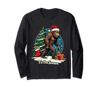 Tis The Season Sasquatch Big-Foot Christmas Tree Big Foot Long Sleeve T-Shirt