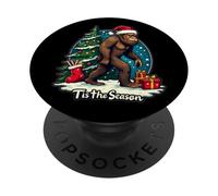 Tis The Season Sasquatch Big-foot Christmas Tree Big Foot PopSockets Adhesive PopGrip