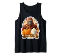 Tis The Season Sasquatch Big-Foot Fall Autumn Big Foot Lover Tank Top