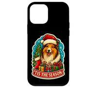 Tis The Season Shetland Sheepdog Dog Christmas Mom Dad Owner Case for iPhone 12 mini