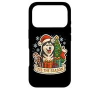 Tis The Season Siberian Husky Dog Merry Christmas Festive Case for iPhone 17 Pro