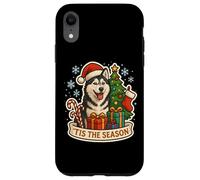 Tis The Season Siberian Husky Dog Merry Christmas Festive Case for iPhone XR