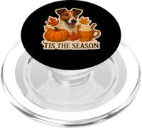 Tis The Season Smooth Fox Terrier Dog Fall Autumn Pumpkin PopSockets PopGrip for MagSafe