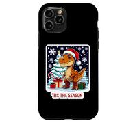 Tis The Season T-rex Christmas Tree Festive Dinosaur Dino Case for iPhone 11 Pro