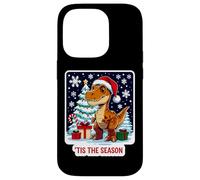 Tis The Season T-rex Christmas Tree Festive Dinosaur Dino Case for iPhone 14 Pro