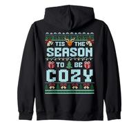 Tis the Season to Be Cozy Holiday Vibe Zip Hoodie
