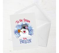 Tis The Season To Be Freezin' Greetings Card - Large Card