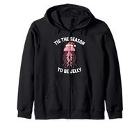 Tis The Season To be Jelly Christmas Zip Hoodie