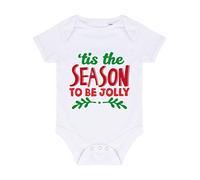 Tis The Season to be Jolly [BCX] Baby Grow Vest, 0-3 Months, White