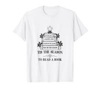 Tis the Season to Be Reading Christmas Book Lover Value Graphic T-Shirt