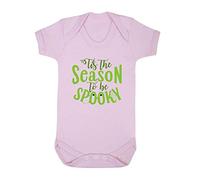 Tis The Season to Be Spooky Halloween Statement Baby Grow Vest, 6-12 Months, Pastel Pink