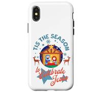 Tis The Season To Celebrate Jesus Christmas Nativity Manger Case for iPhone X/XS